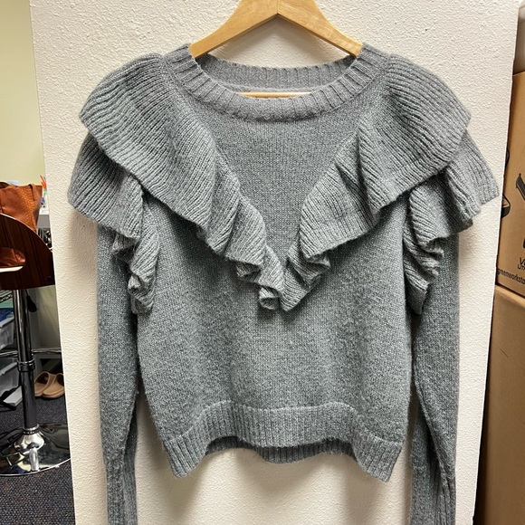 FARM Rio Metallic Ruffle Sweater - Picture 3 of 5